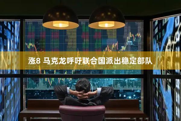 涨8 马克龙呼吁联合国派出稳定部队