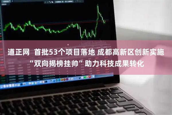 道正网  首批53个项目落地 成都高新区创新实施“双向揭榜挂帅”助力科技成果转化